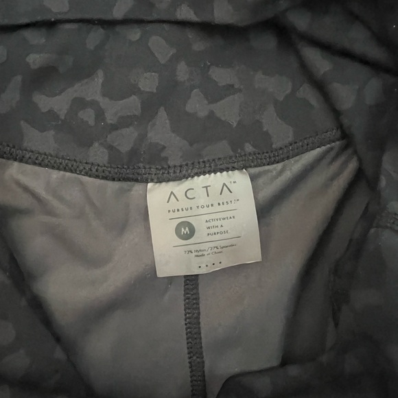 ACTA black leopard BLM biker shorts 6” - Picture 3 of 3